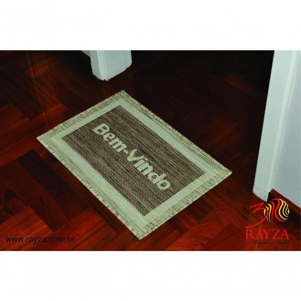 Mini Capacho Sisal Look Bem Vindo 004 Castor 040x060 Cm