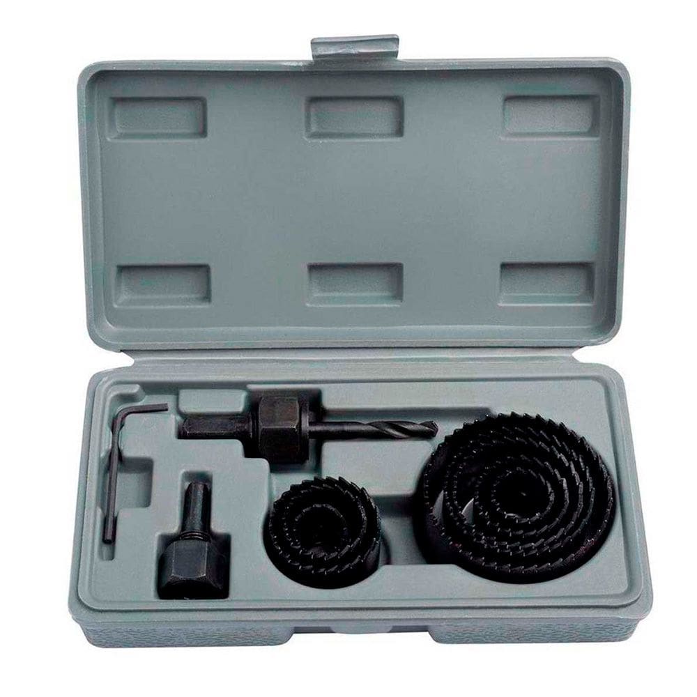 Serra Copo Aço Com Estojo 19 a 64mm Starfer 11 Peças