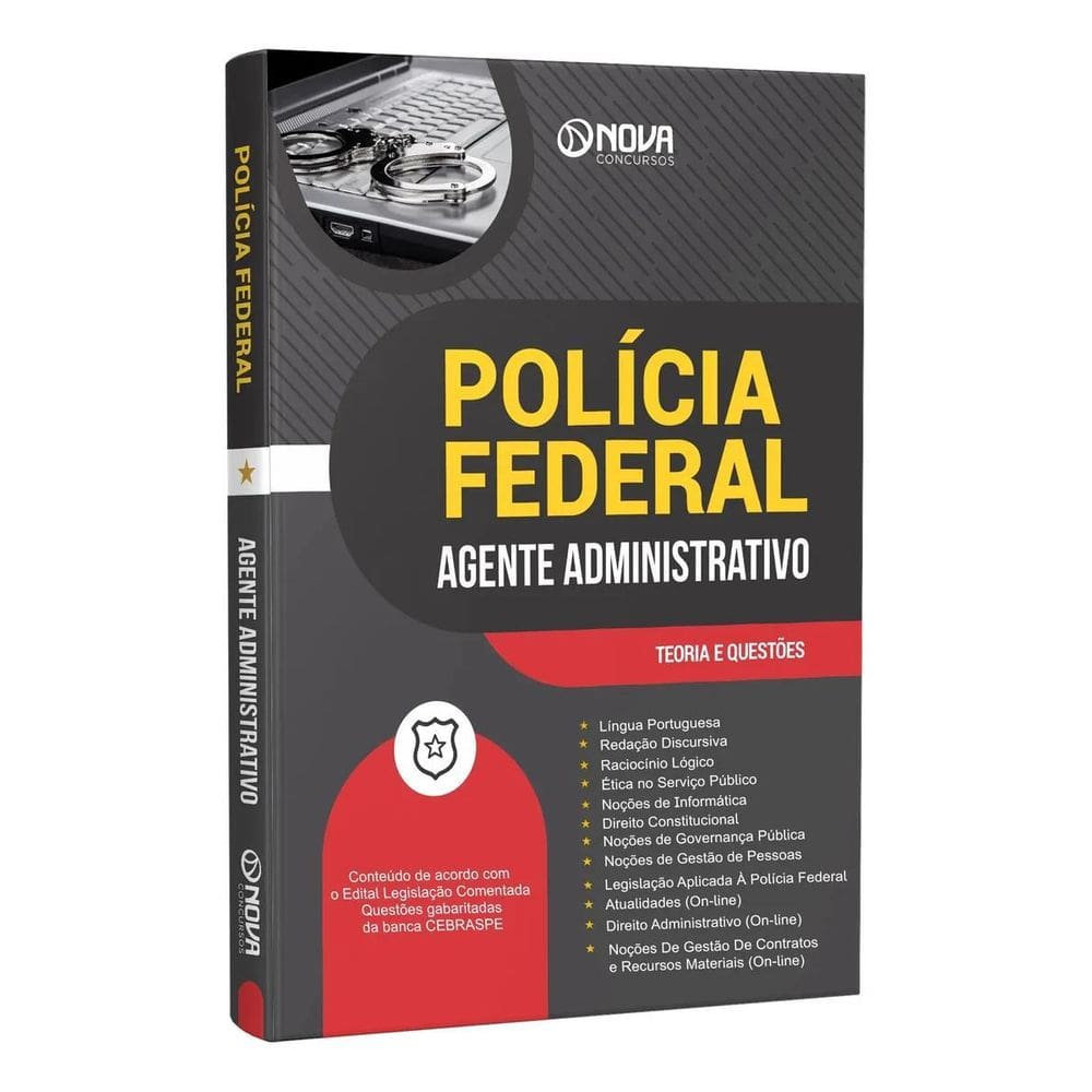 Apostila Pf 2025 - Agente Administrativo Da Polícia Federal
