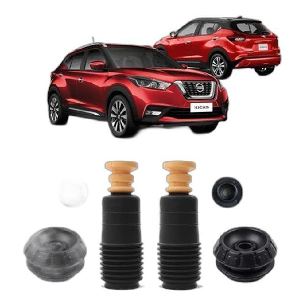 2 Kit Coxim Batente Dianteiro Nissan Kicks 2016 2017 2018 19