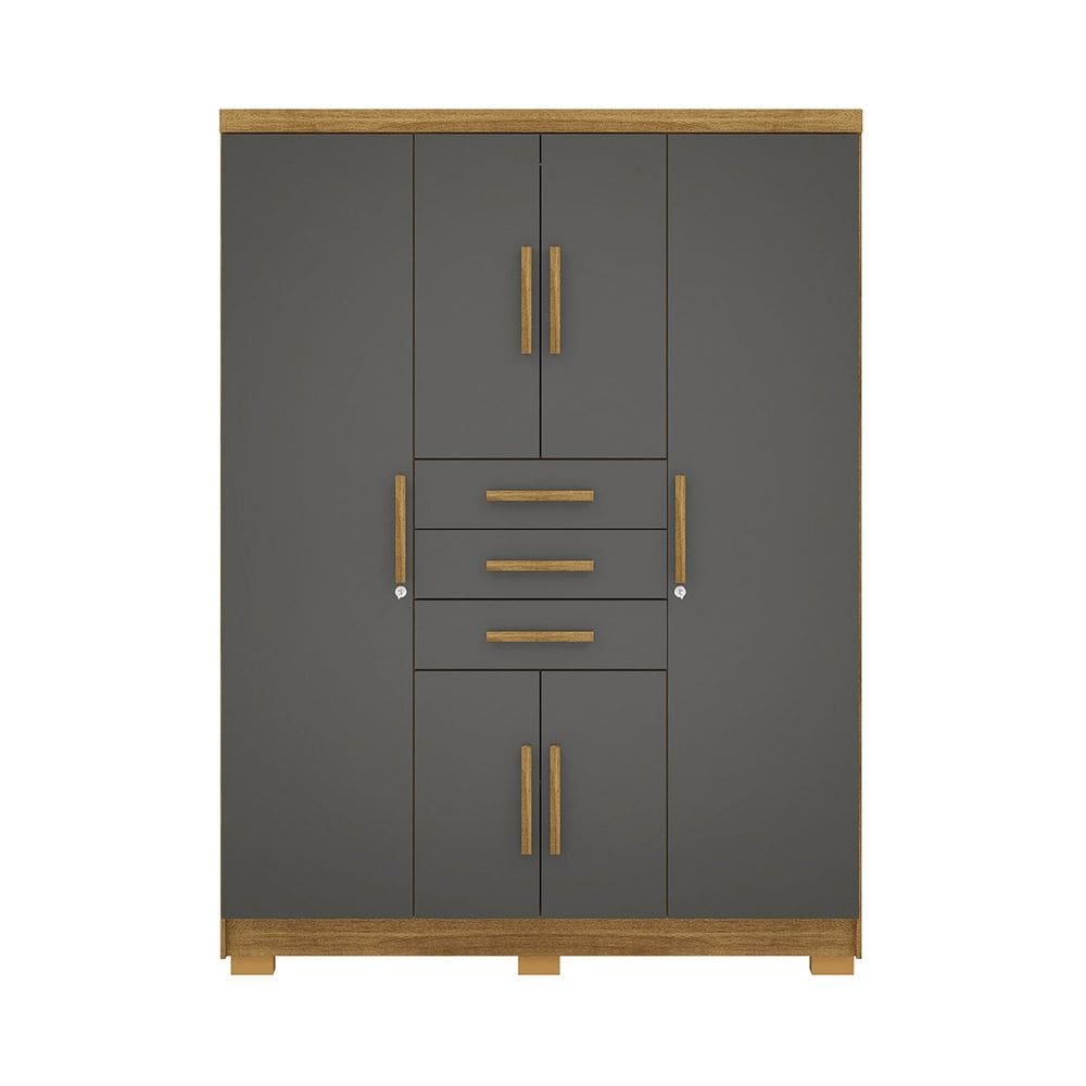 Guarda-Roupa 6 Portas 3 Gavetas England