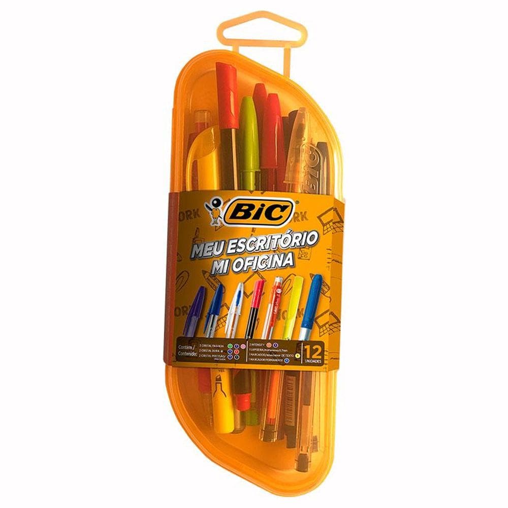 Kit escrita Meu Escritório com 12 itens 971233 - Bic
