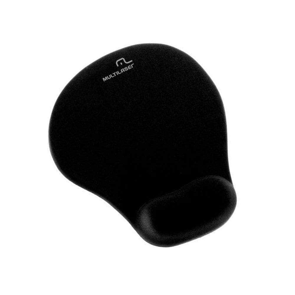 Mouse pad com apoio em gel preto pequeno AC021 Multilaser