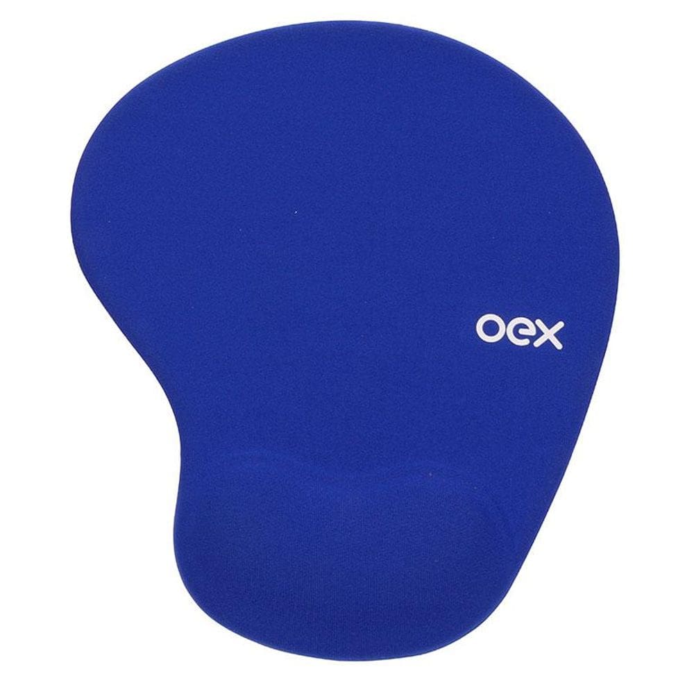 Mouse pad com apoio em gel confort azul - MP200/AZ - Oex
