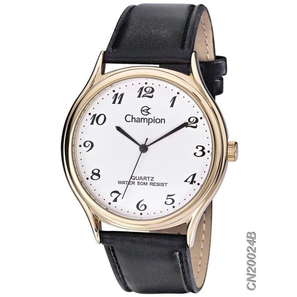 Relógio Champion Masculino Couro Cn20024b