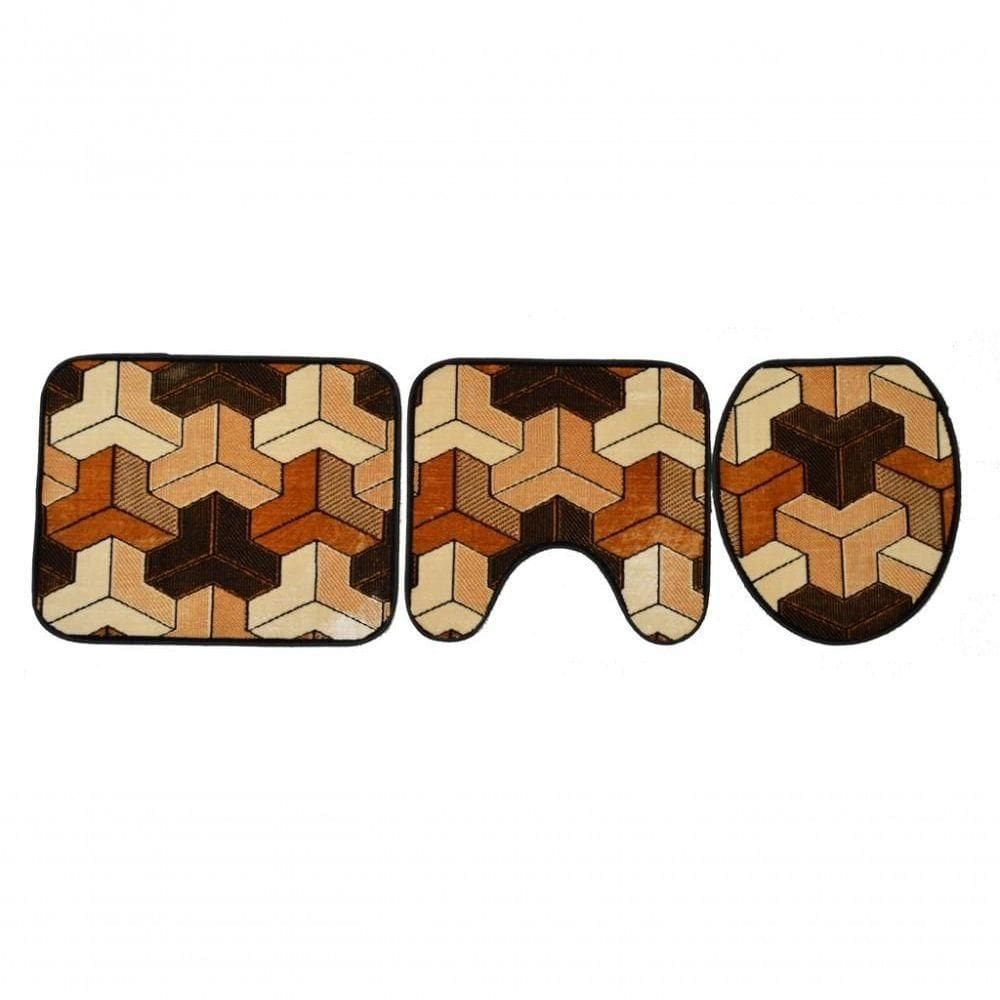 Jogo De Banheiro Royal Luxury Donatello Kit Com 3 Pecas