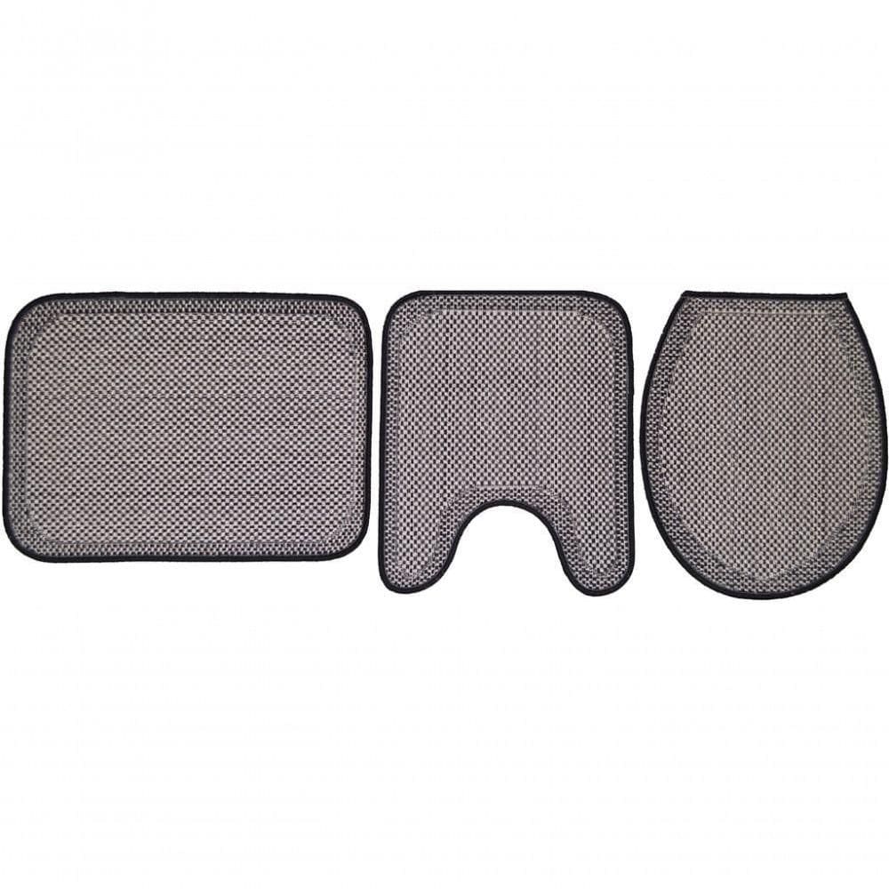 Jogo De Banheiro Natural Look 1219-b Com 3 Pecas