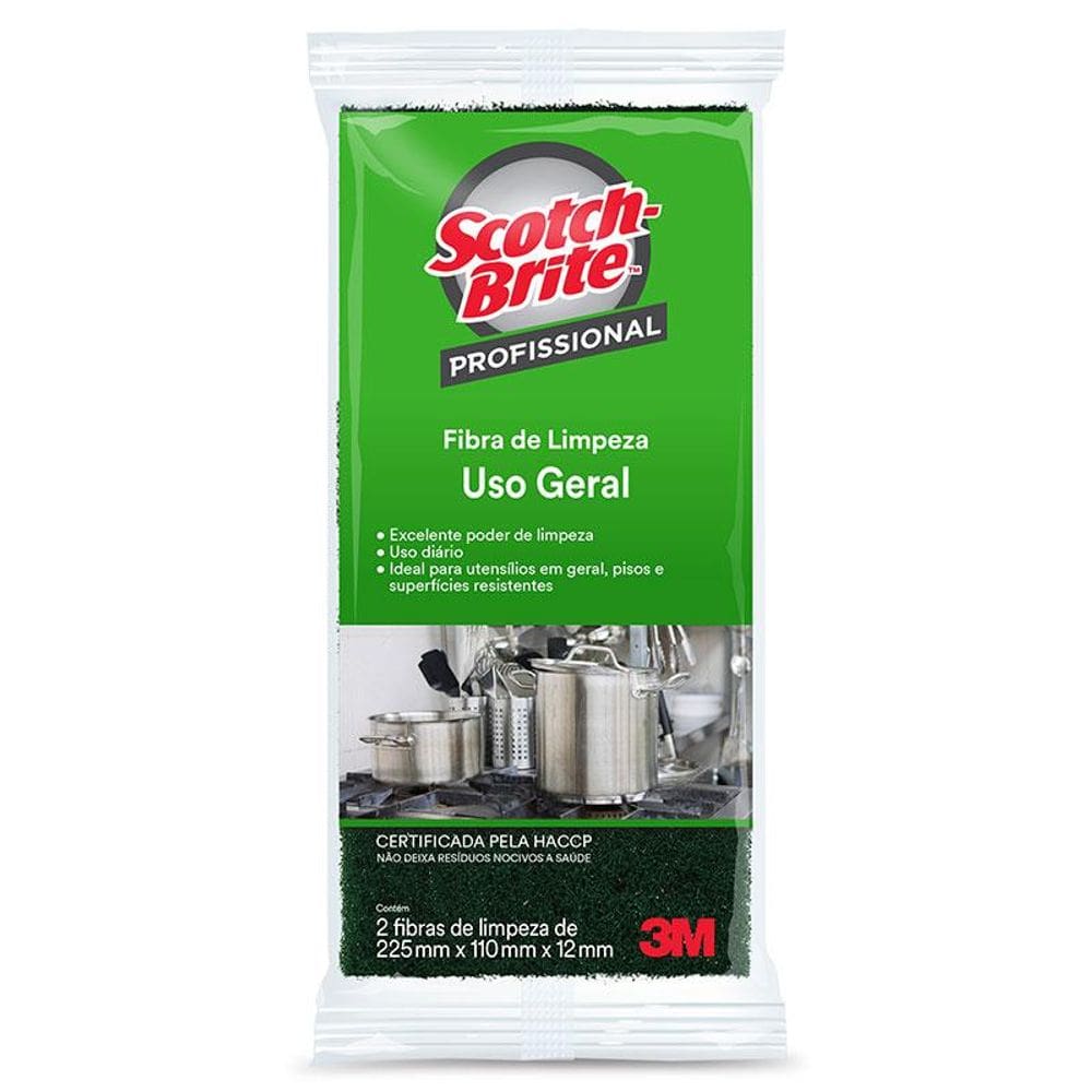 Fibra de limpeza uso geral Scotch-Brite profissional 2 unid
