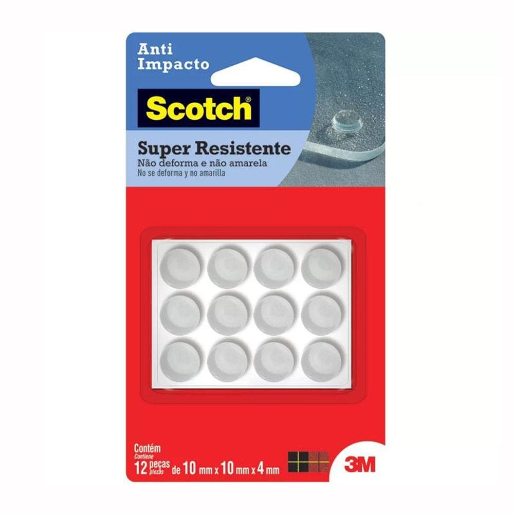 Protetor anti-Impacto PU Scoth transparente Médio 12 uni 3M