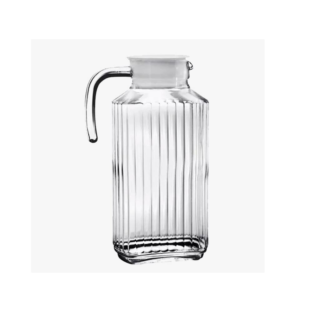 Jarra 1,8 L De Vidro Com Tampa Branca Lanty Ke Home