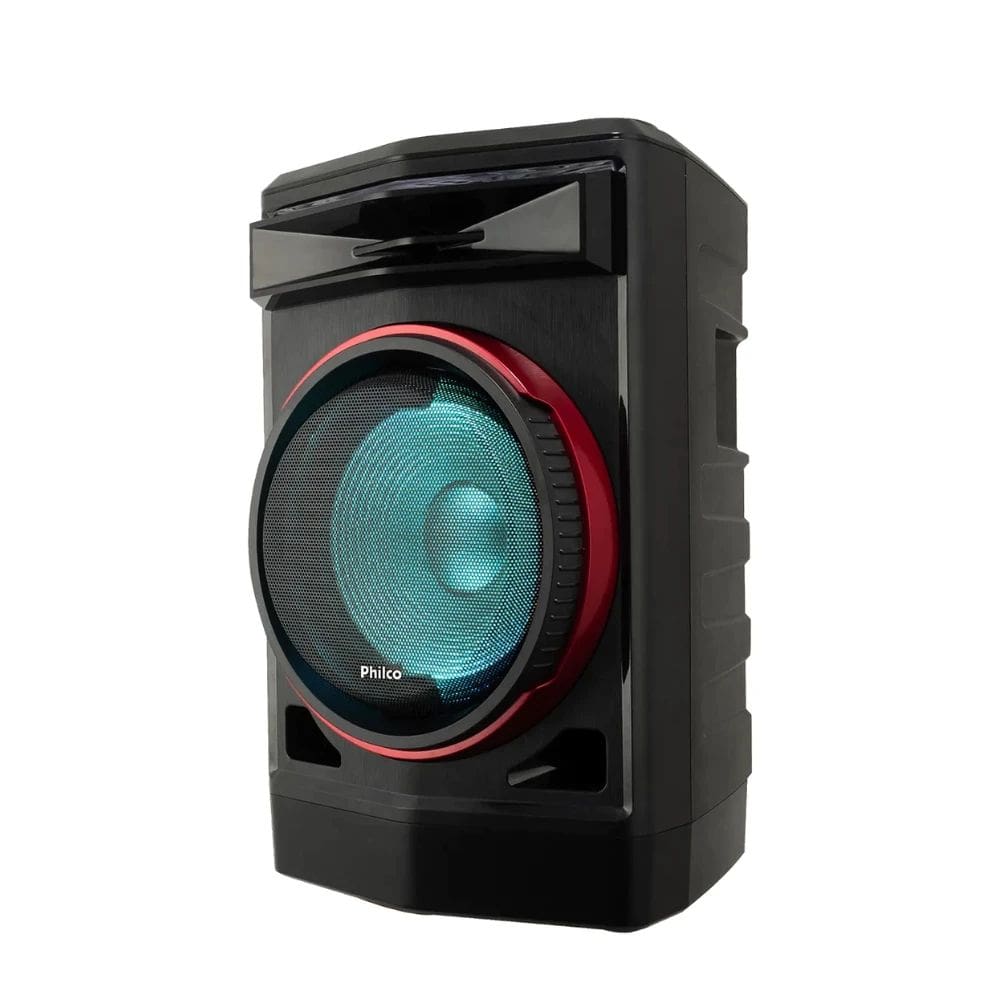 Caixa de Som Amplificada 750W Philco Ex Bass PCX7100 P2/USB/Auxiliar Flash Lights, Bluetooth 5.0, Rádio Fm Bivolt