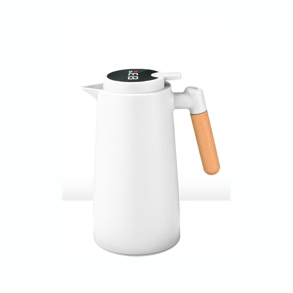 Garrafa Térmica 1 L Branca Com Termômetro Smart Dolce Home