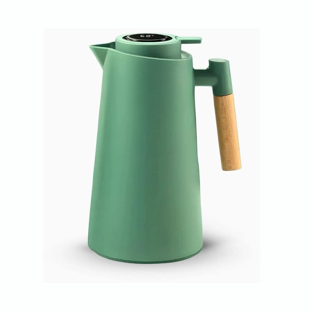 Garrafa Térmica 1 L Verde Com Termômetro Smart Dolce Home