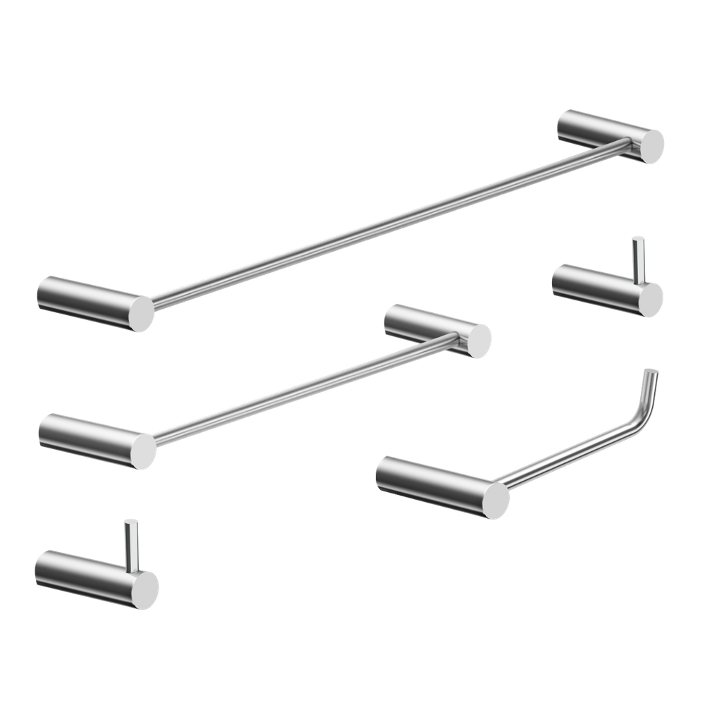 Kit Acessórios Para Banheiro Escovado 5 Peças Grego Metal 2070or