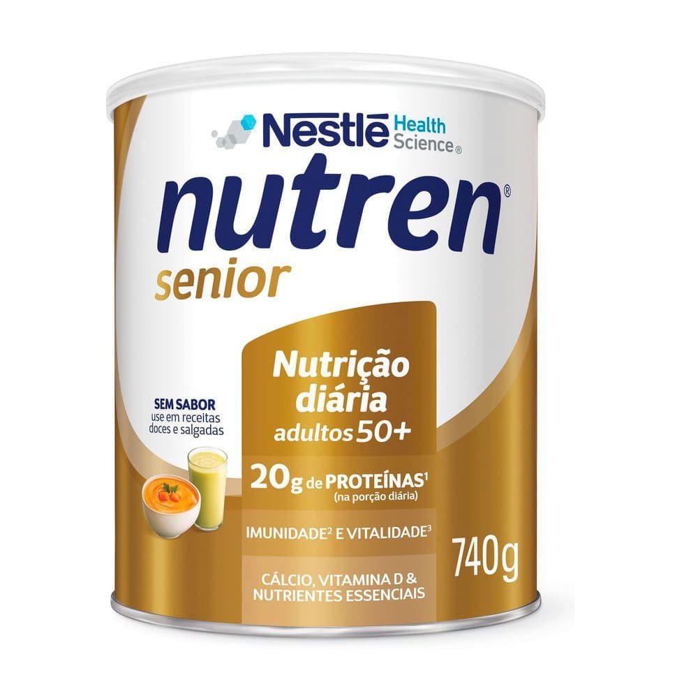 Nutren Senior Sem Sabor Suplemento Alimentar 740g