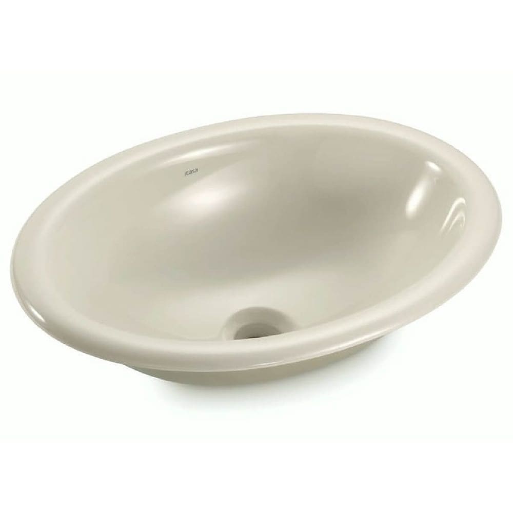 Cuba Oval de Sobrepor 44x32cm Palha - IL6601 - ICASA