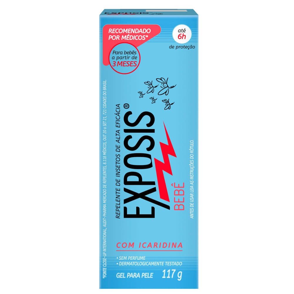 Repelente Exposis Bebê Gel com 117g