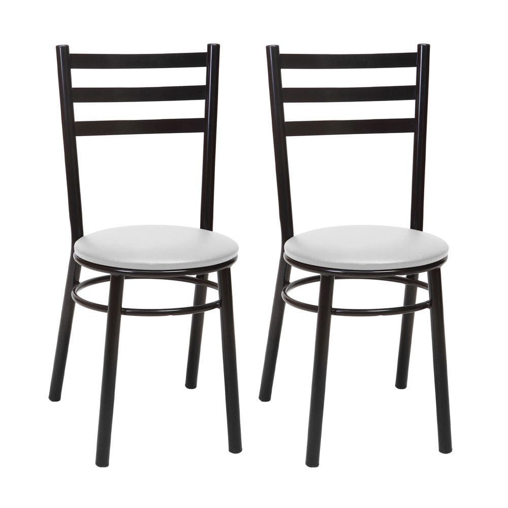 Kit 2 Cadeiras CP81 Pintadas Pretas Treparoni