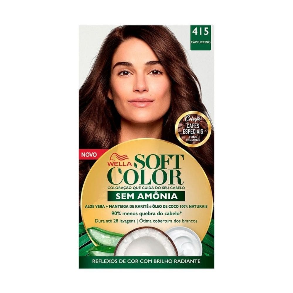 Tintura Soft Color Sem Amônia Cappuccino 415