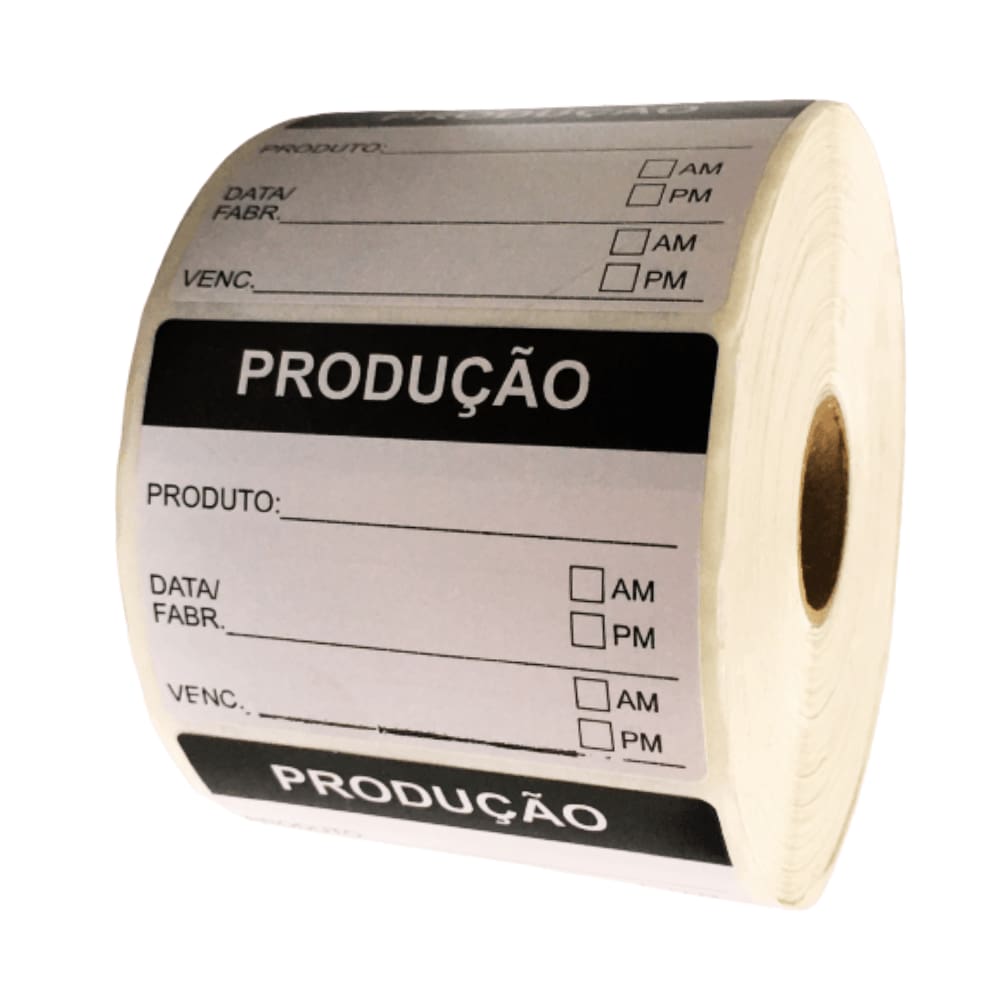 Etiqueta de Produção 6x5cm c/1000un Sakar