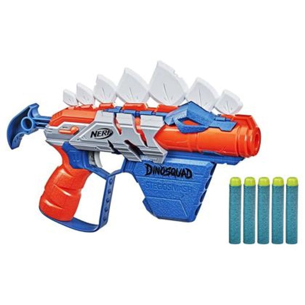 Lança Dardos Nerf DinoSquad Stego Smash Hasbro