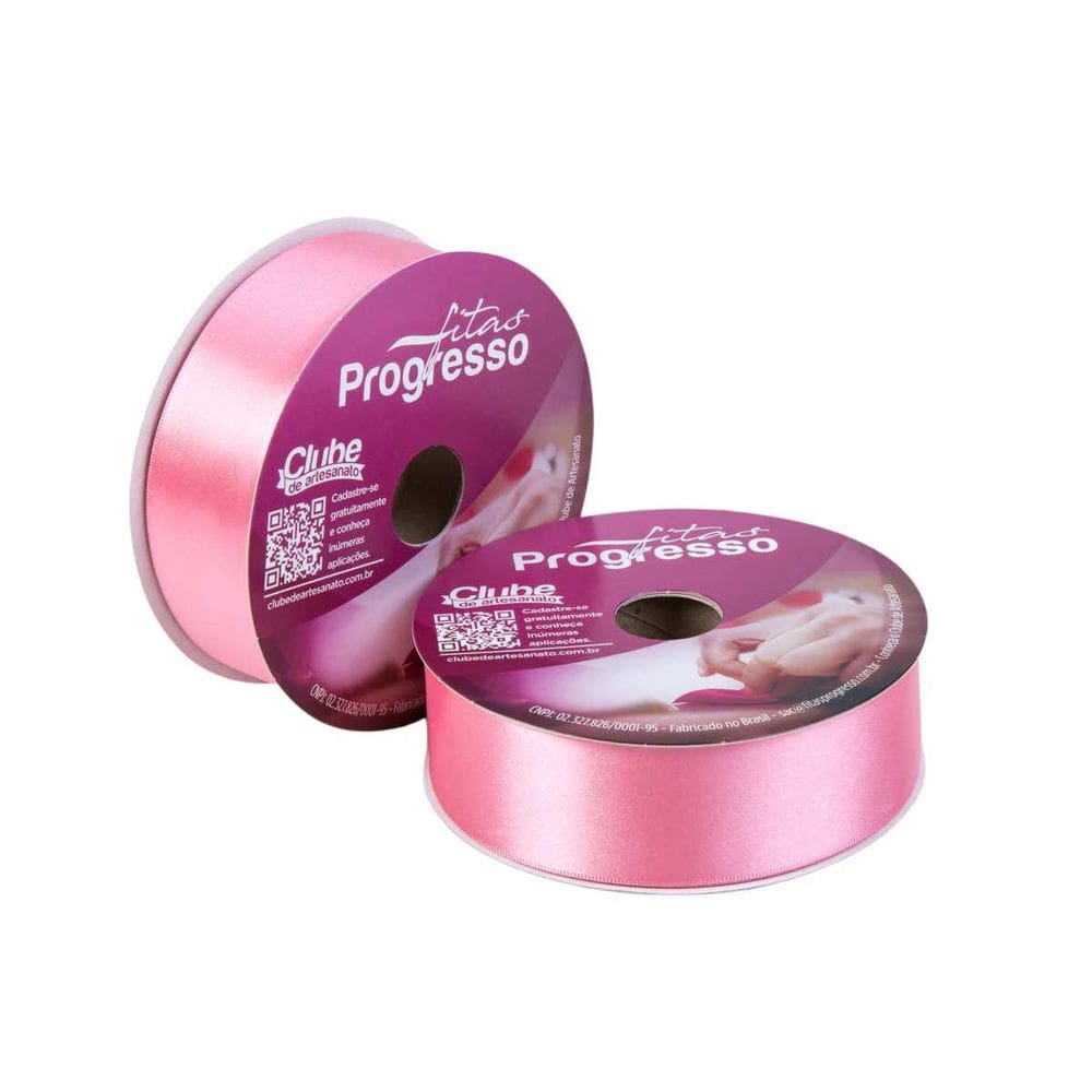 Fita De Cetim 38Mm 50Mts. Rosa Pétala 009