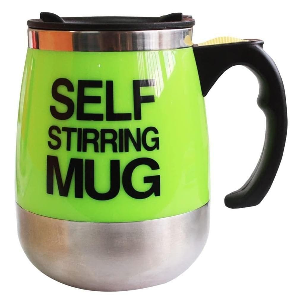 Caneca Eletrica Automatica Copo Mixer Misturador Bule Liquidificador Shake Whey 400ml Portatil Verde
