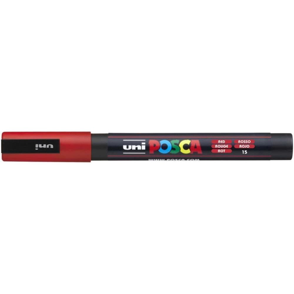 Pincel Marcador Artesanato Posca Pc-3M Fine Line Vermelho