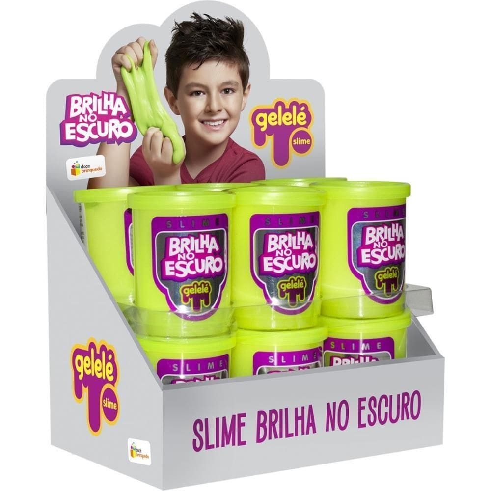 Slime Gelele Brilha No Escuro 110G Display Com 12Un