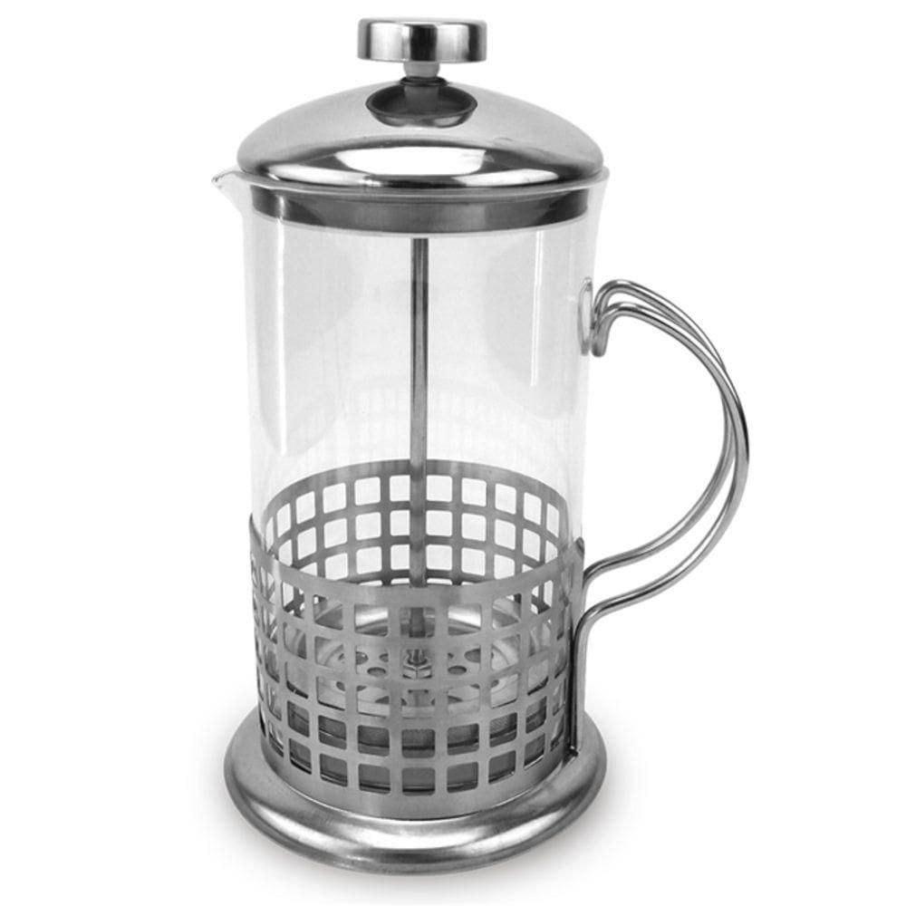 Cafeteira Francesa Decorada Prensa Inox Chaleira Vidro Cremeira Bule French Press Luxo 350ml