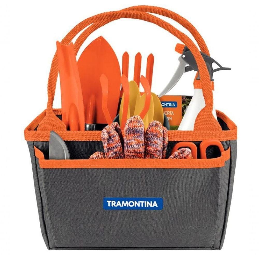 Conjunto Para Presente Jardinagem Tramontina Com Bolsa De Lona 13 Peças