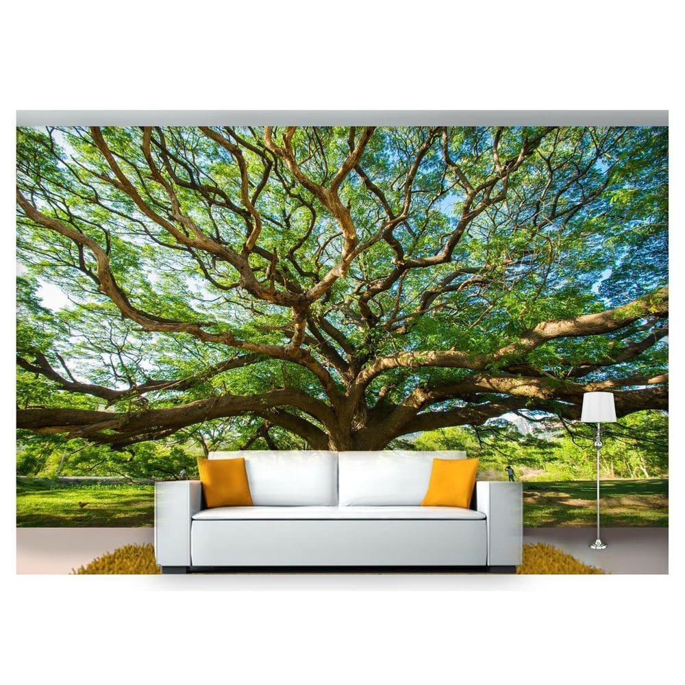 Papel De Parede 3D Floresta Árvores 3M² - Você Decora