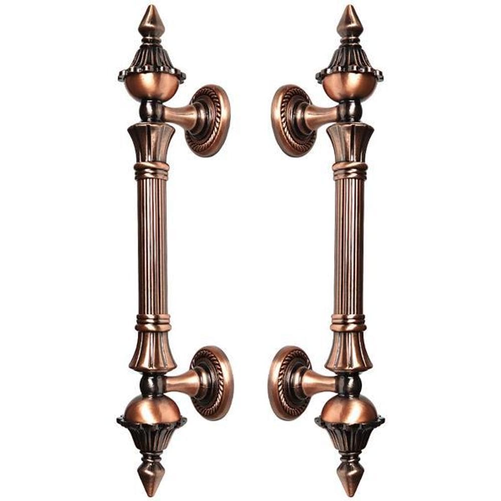 Puxador Duplo Porta Classic 260mm Cobre Máxima Metais