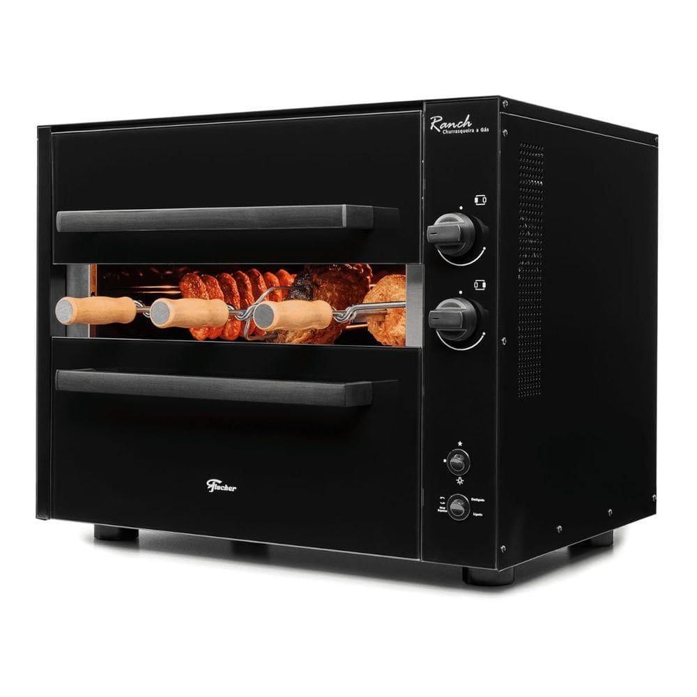 Churrasqueira A Gás Bancada Fischer Ranch 3 Espetos Bivolt