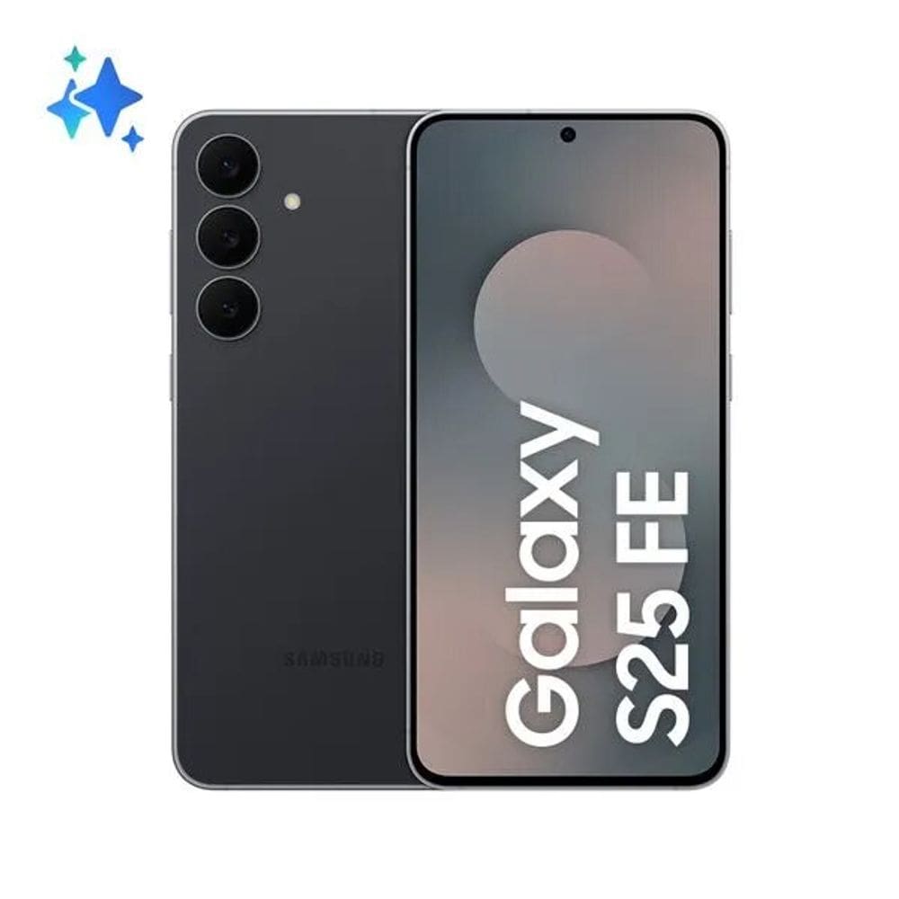 Smartphone Samsung Galaxy S25 FE 5G 256GB JetBlack, RAM 8GB, Câmera 50MP, Selfie de 12MP, Tela 6.7”