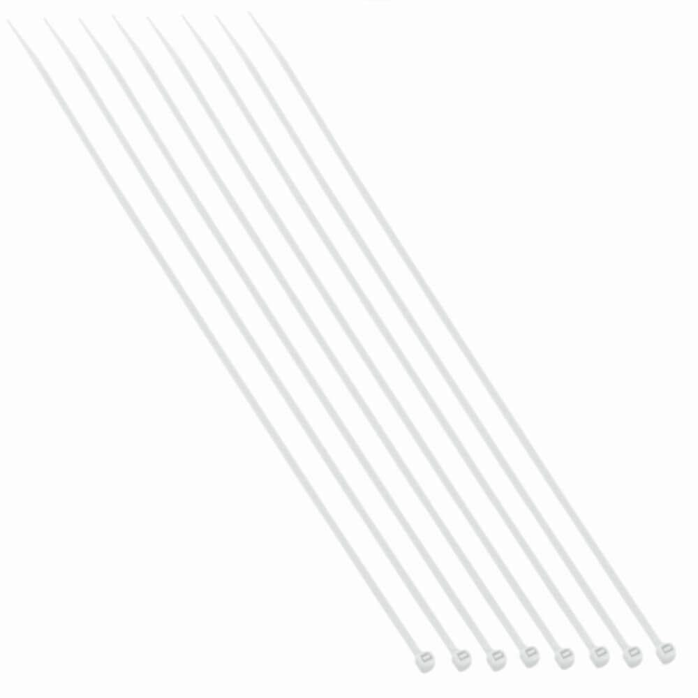Abraçadeiras de Nylon Branca 4.8x300mm com 100 Unidades - 8637 - BRASFORT