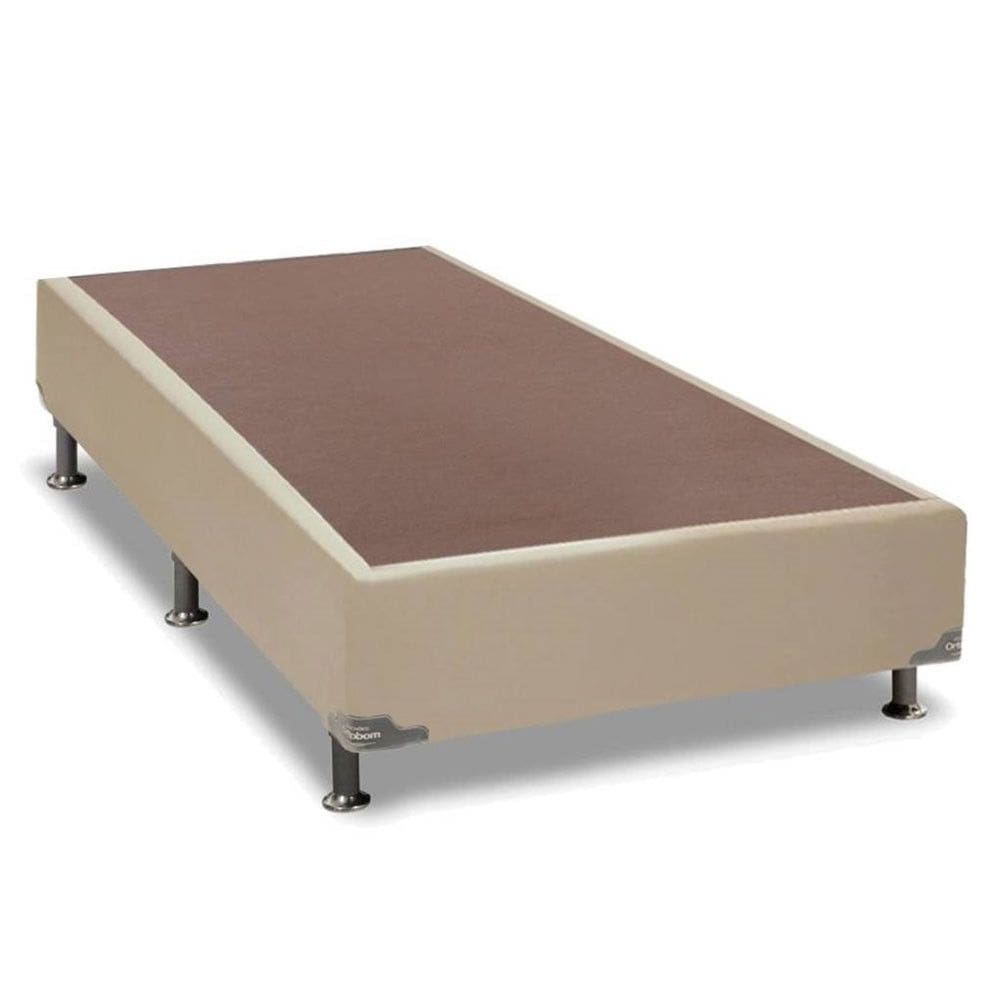 Base para Cama Box Ortobom Sommier Couro Sintético Bege