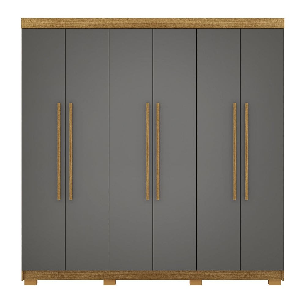 Guarda-Roupa Alto 6 Portas 2 Gavetas Norway