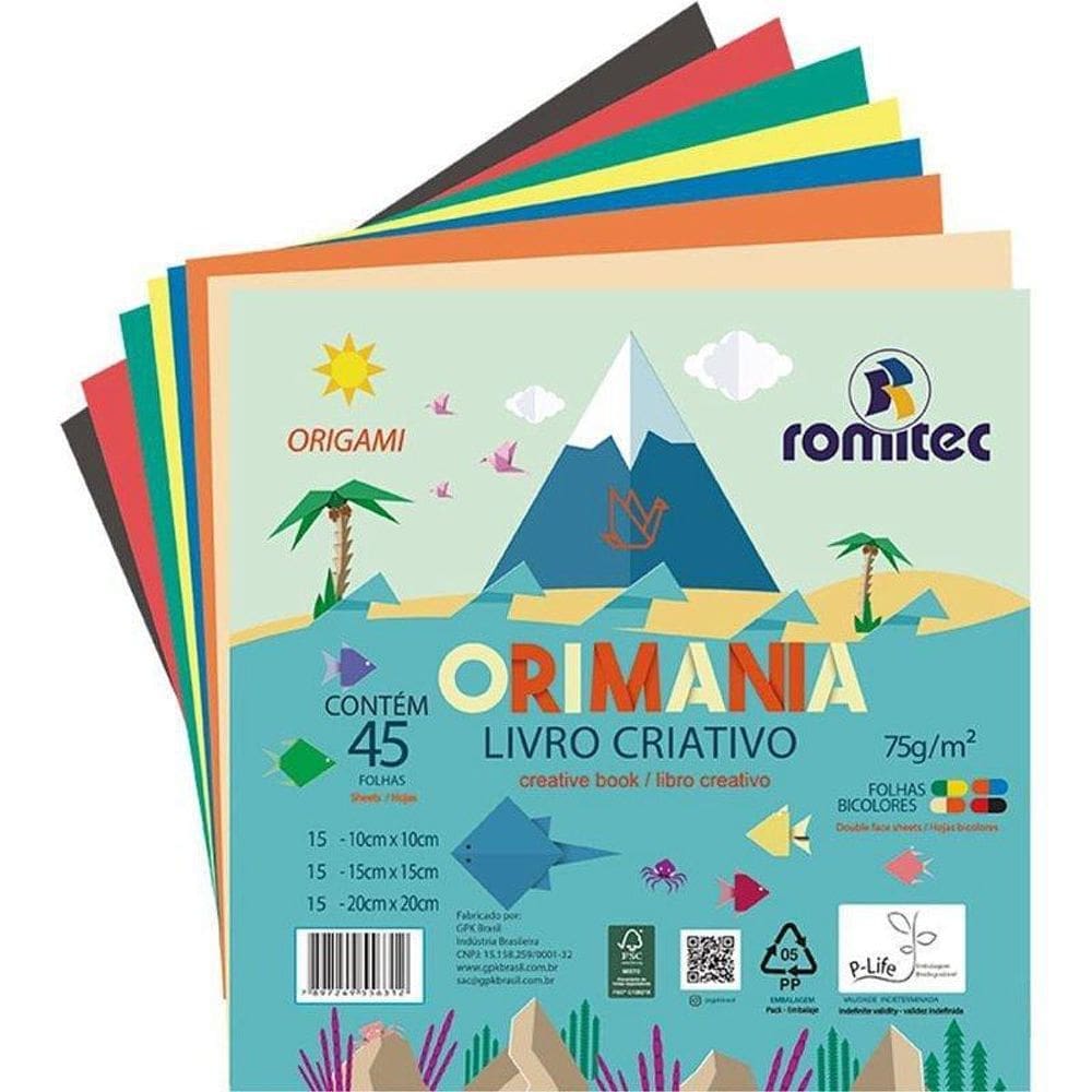 Bloco Para Educação Artística Livro Orimania 3Em1 Dface 45F