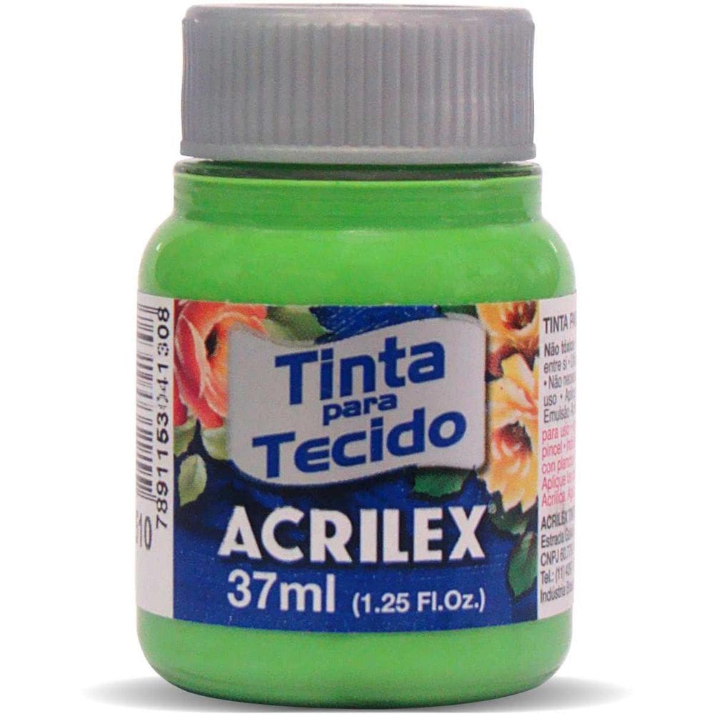Tinta Tecido Fosca 037Ml Verde Folha