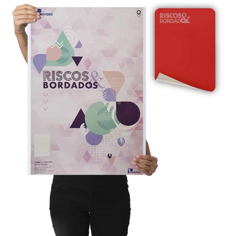 Papel Carbono Costura Riscos E Bordados Vermelho Cx C/100