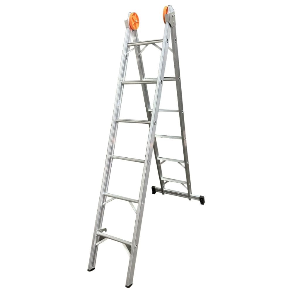 Escada de Alumínio Extensiva com Acessórios em Polipropileno 10 Degraus Antiderrapantes - AGATA