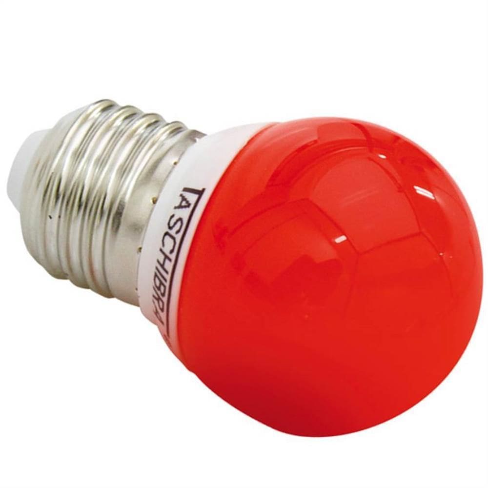 Lampada Led Bolinha 1W 220V Vermelha - 11080085 - TASCHIBRA