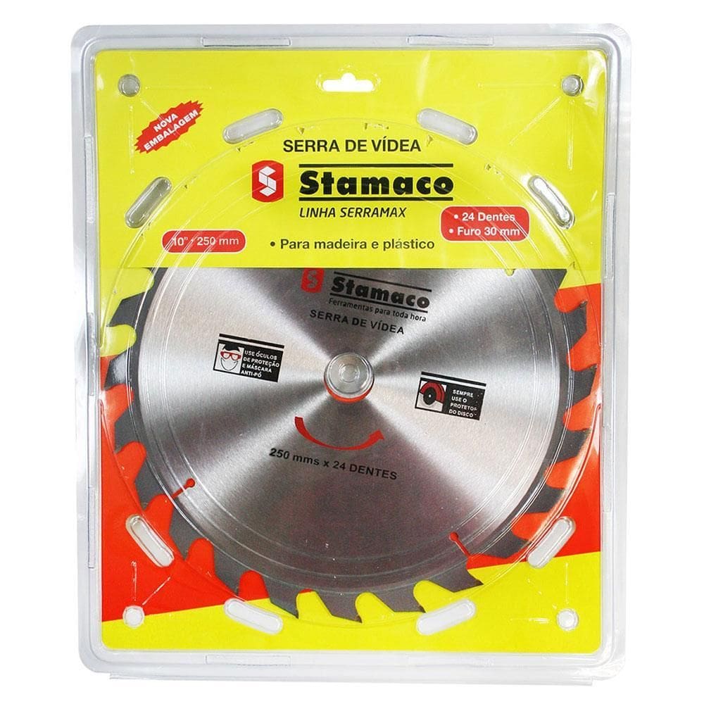 Disco de Videa Serra Serramax 250mm 24 Dentes - 2116 - STAMACO