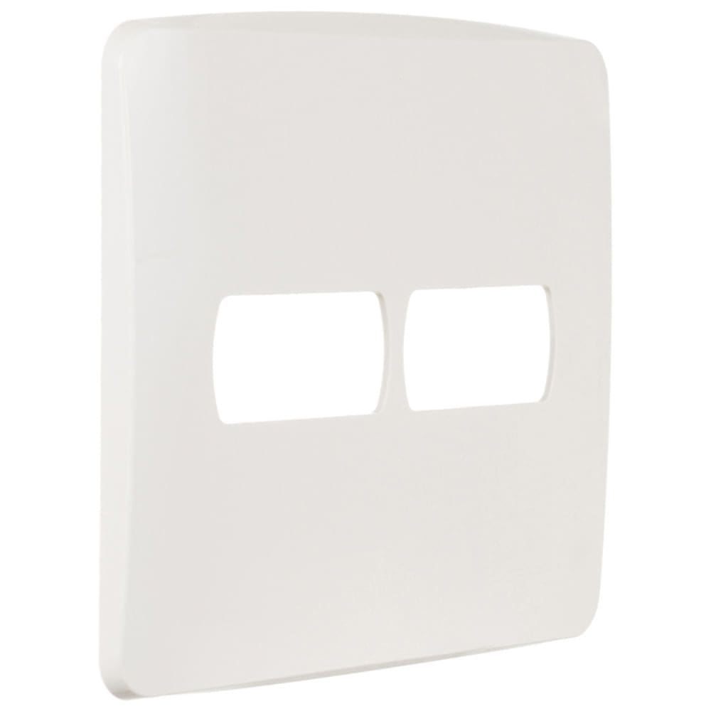 Placa 4x4 2 Postos Separados Branca Miluz - S3B77420 - SCHNEIDER