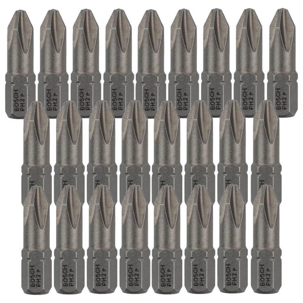 Bits Phillips Extra Hard PH2 25mm 25 Unidades - 2607001513000 - BOSCH