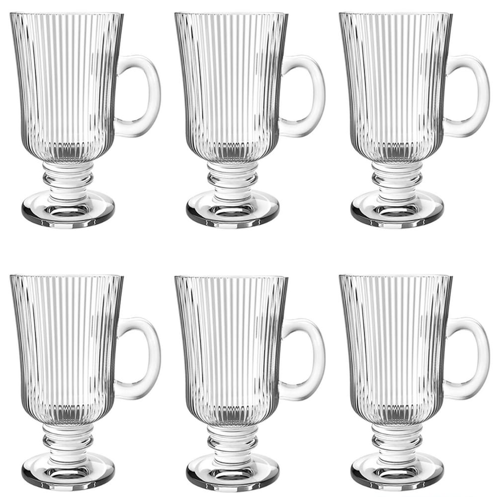 Jogo De 6 Xícaras 220ml Irish Coffee Graffiato Hauskraft