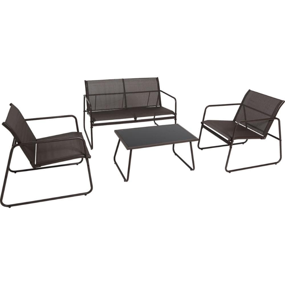 Conjunto de Mesa para Jardim Weekend Marrom 4Pçs 83512 Bel