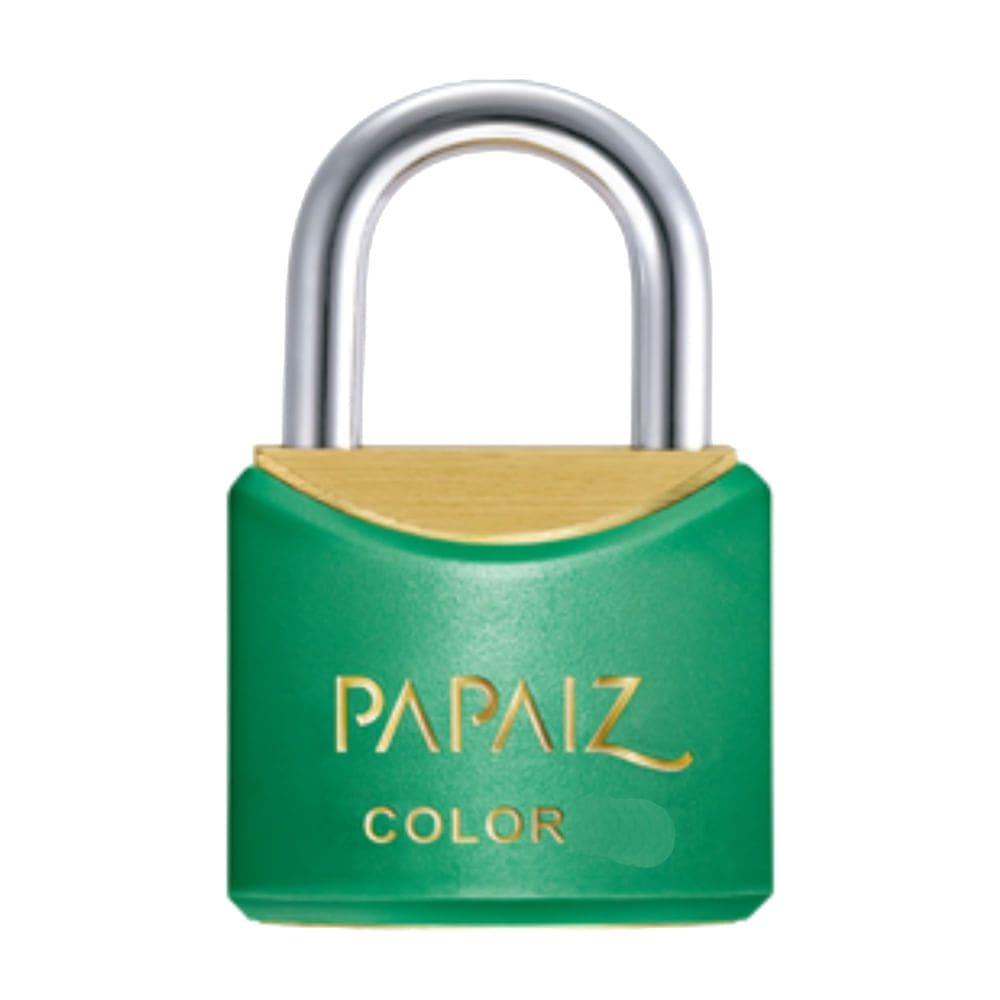 Cadeado Latão Termo Plástico Cromado 25 Verde - 0102250 - PAPAIZ