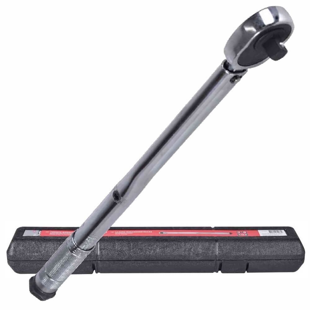 Torquímetro de Estalo 42-210Nm Encaixe 1/2”” CrV Cromado - 141609 - MTX